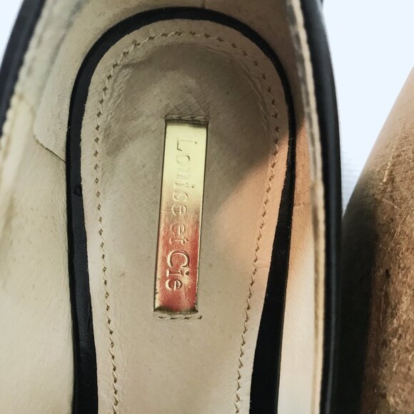 Louise et Cie Black Leather Loafers Women Sz 7, EU Sz 37 - Picture 10 of 12